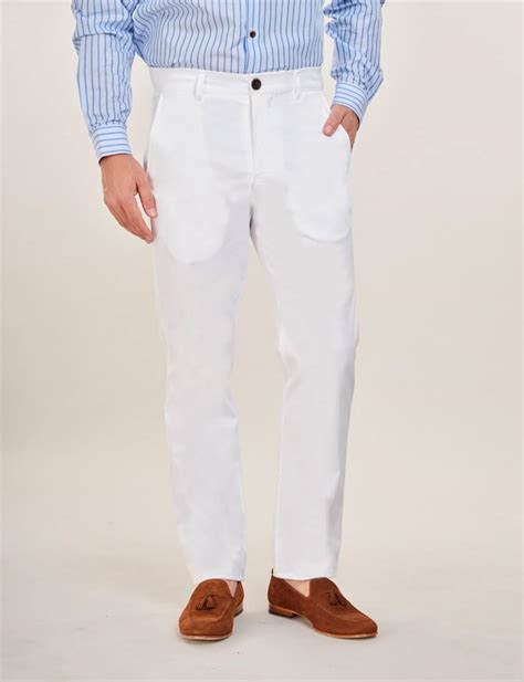 affordable off white trouser fit jeans